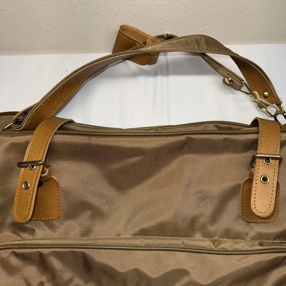 Vintage Samsonite Garment Bag w/ Hangers and Hook Tan Brown Special Edition